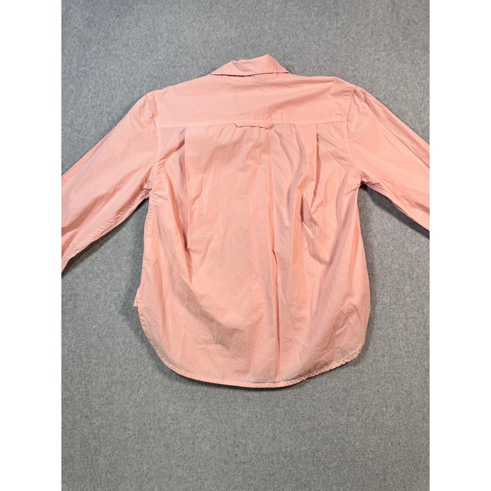 Citizens of Humanity Womens XS Peach Pink Button Down Roll Tab Sleeve Shirt - Picture 7 of 10